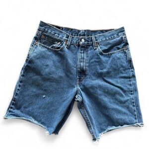 Levi's Distressed Blue Denim Cutoff Shorts